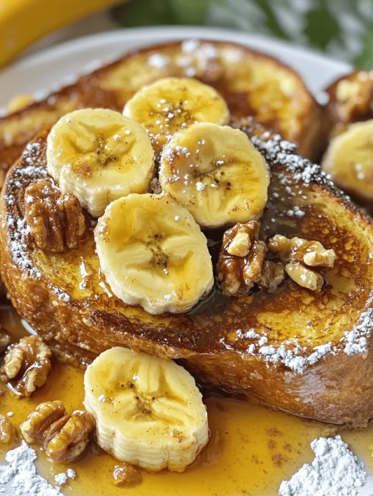 Welcome to a culinary delight that is sure to elevate your breakfast experience: Bananas Foster French Toast made with homemade banana bread. This dish is not just a meal; it’s an indulgent escape into a world of sweet, caramelized bananas, warm, comforting bread, and a delightful sauce that elevates the humble French toast to a new level of sophistication. The combination of flavors and textures in this recipe makes it a favorite among breakfast lovers and brunch enthusiasts alike.