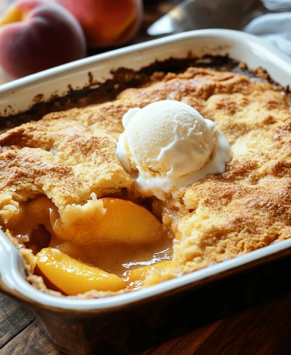 Peach cobbler stands as a quintessential Southern dessert, evoking memories of warm summer days and family gatherings. This delightful dish, characterized by its luscious peaches and flaky crust, is more than just a dessert; it’s a comforting slice of home, bringing to mind the joy of sharing sweet treats with loved ones. Whether served warm with a scoop of vanilla ice cream or enjoyed on its own, peach cobbler is a favorite across the South and beyond.