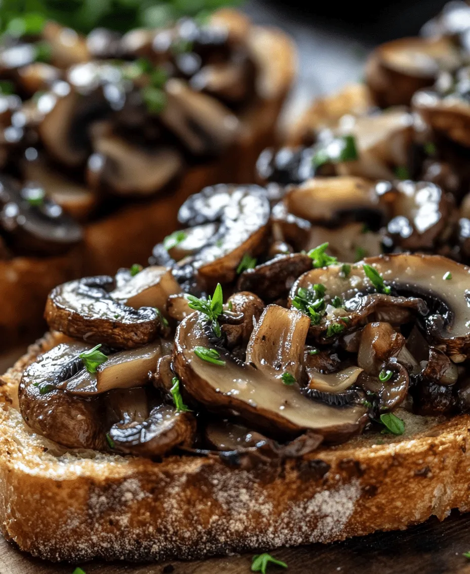 Gourmet garlic mushroom toast is a dish that exemplifies the beauty of simplicity in culinary art. This sophisticated toast transforms humble ingredients into a rich and flavorful experience, making it a favorite among food enthusiasts and home cooks alike. Whether you are preparing a casual meal for yourself or hosting an elegant gathering, this recipe is versatile enough to fit any occasion.