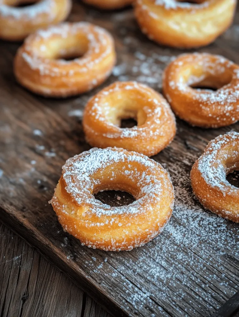 French crullers, with their distinctive shape and airy texture, have captivated pastry lovers for centuries. Originating from France, crullers are a delightful variation of the classic donut, known for their light, airy structure and rich flavor. Unlike traditional yeast donuts, crullers are made from choux pastry, which gives them a unique fluffy quality that melts in your mouth. This recipe aims to guide you through the art of making homemade French crullers, ensuring you achieve that perfect balance of fluffiness and flavor that can sometimes be elusive in store-bought varieties.