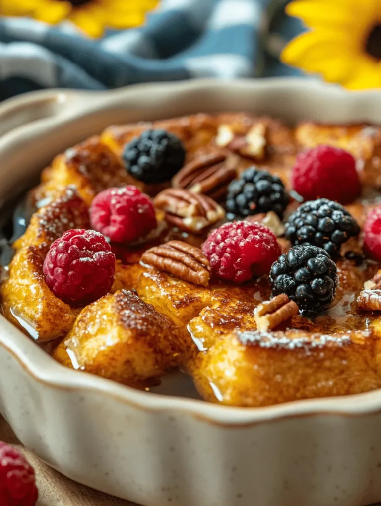 Breakfast casseroles have become a staple in many households, cherished for their convenience and comfort. These hearty dishes allow you to prepare a fulfilling breakfast in advance, saving time in the morning and providing a satisfying meal for family and friends. Among the various breakfast casseroles, the Overnight French Toast Casserole stands out as a delicious and versatile option that combines the classic flavors of French toast with the ease of a make-ahead dish.