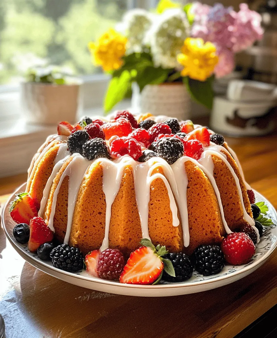 If you’re searching for a delightful way to kickstart your day, look no further than the Morning Bliss Bundt Cake. This cake is not just a feast for the eyes with its beautiful bundt shape, but it also serves as a nourishing and comforting breakfast option or a stunning centerpiece for any brunch gathering. Imagine a cake that combines the natural sweetness of fresh berries with the heartiness of rolled oats and the warmth of spices like cinnamon and nutmeg. Each slice is a perfect balance of flavor and texture—moist, tender, and bursting with fruity goodness.