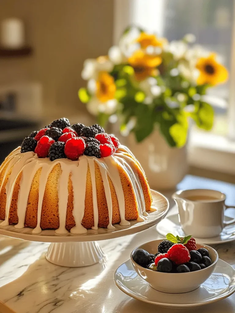 If you’re searching for a delightful way to kickstart your day, look no further than the Morning Bliss Bundt Cake. This cake is not just a feast for the eyes with its beautiful bundt shape, but it also serves as a nourishing and comforting breakfast option or a stunning centerpiece for any brunch gathering. Imagine a cake that combines the natural sweetness of fresh berries with the heartiness of rolled oats and the warmth of spices like cinnamon and nutmeg. Each slice is a perfect balance of flavor and texture—moist, tender, and bursting with fruity goodness.
