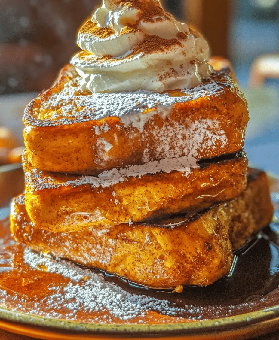 As the leaves turn and the air becomes crisper, the allure of pumpkin-flavored recipes emerges, capturing the essence of fall in every bite. Pumpkin-based dishes evoke a sense of nostalgia, warmth, and comfort, making them a staple in many households during the autumn season. Among these delightful creations, Pumpkin Pie French Toast stands out as a comforting breakfast option that seamlessly marries the beloved flavors of pumpkin pie with the classic breakfast favorite, French toast.