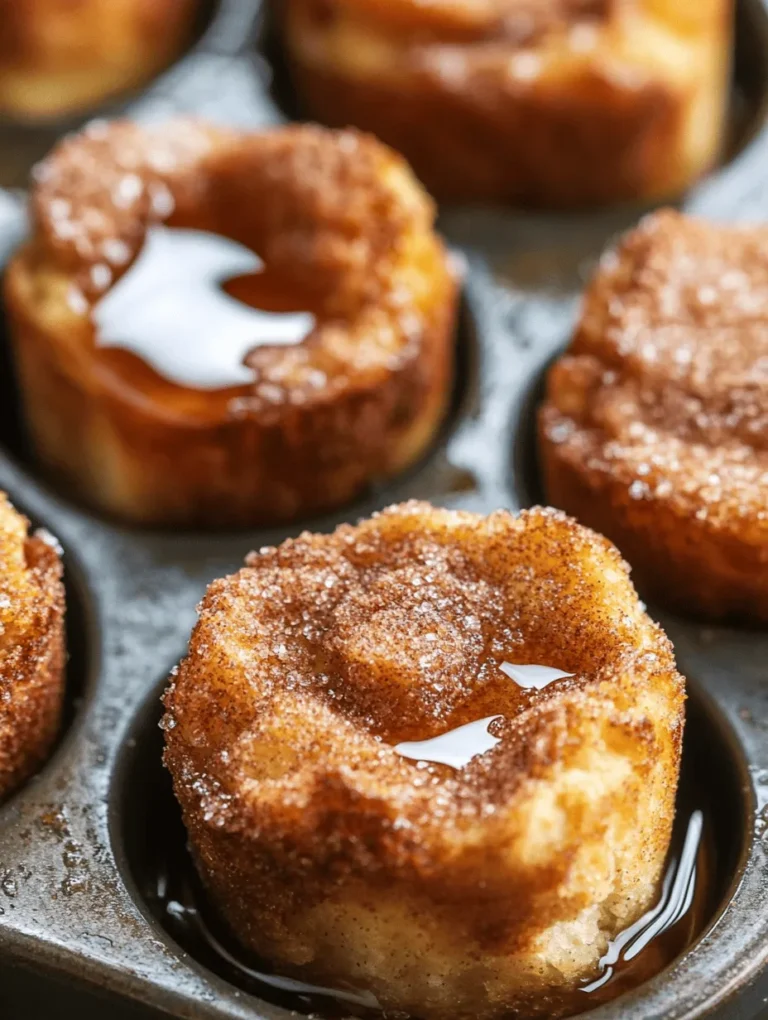 Cinnamon Sugar French Toast Muffins are the perfect blend of two beloved breakfast favorites: the classic French toast and the convenience of muffins. This delightful recipe transforms the iconic flavors of French toast into bite-sized treats that are not only delicious but also incredibly easy to make. Imagine waking up to the warm, inviting scent of cinnamon wafting through your kitchen, as these golden, fluffy muffins bake to perfection. Whether you’re hosting a brunch gathering, looking for a quick breakfast option, or simply craving something sweet, these muffins deliver comfort and satisfaction in every bite.