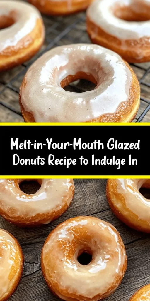 Indulge in these melt-in-your-mouth glazed donuts that are perfect for breakfast or a sweet treat! Made with simple ingredients like flour, sugar, and buttermilk, these baked donuts are easy to whip up in just 30 minutes. Once baked, dip them in a smooth vanilla glaze for the ultimate touch. Ideal for sharing, but be careful—you might not want to! Check out the full recipe and get ready to enjoy these irresistible donuts.