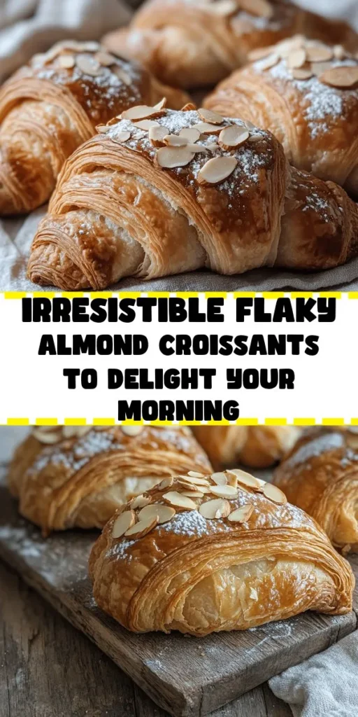 Indulge in the buttery goodness of flaky almond croissants! This delightful recipe combines layers of tender pastry with a rich almond filling, perfect for breakfast or a sweet treat. With simple ingredients like all-purpose flour, almond paste, and sliced almonds, you'll create a mouthwatering batch of 12 croissants. From mixing the dough to the final golden bake, enjoy the process and savor the warm results dusted with powdered sugar. Perfect for impressing your family and friends!