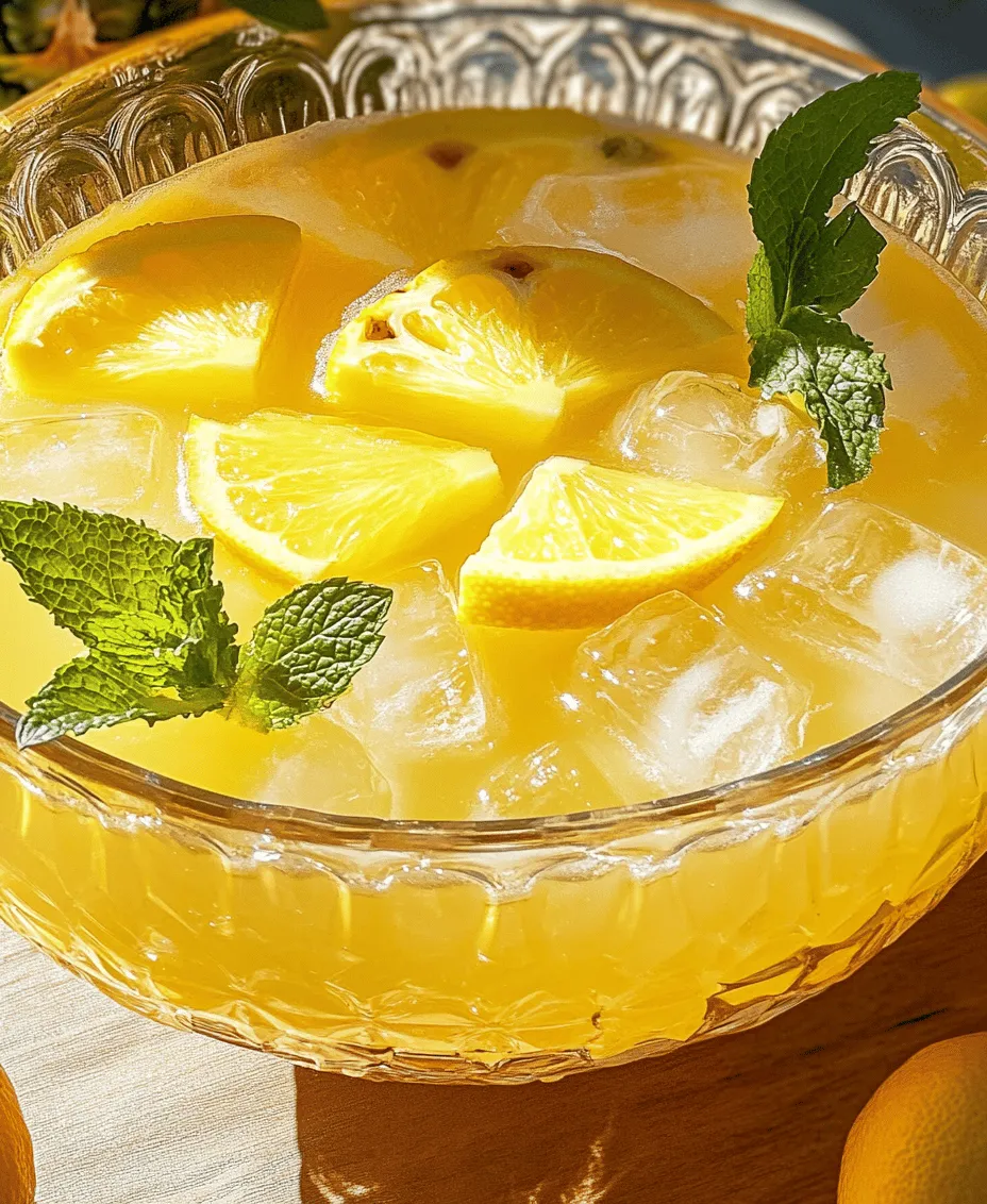 One of the standout features of Pineapple Lemonade Punch is its unique flavor profile. The punch strikes a perfect balance between sweetness and tanginess, thanks to the combination of fresh pineapple juice and freshly squeezed lemon juice. This dynamic duo creates a refreshing drink that tantalizes the taste buds and invigorates the senses. The natural sugars in pineapple provide a delightful sweetness, while the acidity of the lemons adds a zesty kick that enhances the overall flavor.