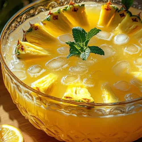 One of the standout features of Pineapple Lemonade Punch is its unique flavor profile. The punch strikes a perfect balance between sweetness and tanginess, thanks to the combination of fresh pineapple juice and freshly squeezed lemon juice. This dynamic duo creates a refreshing drink that tantalizes the taste buds and invigorates the senses. The natural sugars in pineapple provide a delightful sweetness, while the acidity of the lemons adds a zesty kick that enhances the overall flavor.