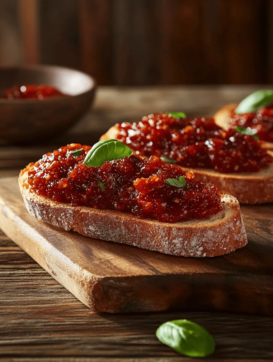 Bruschetta, a classic Italian appetizer, has captivated food lovers around the world with its crunchy toasted bread topped with an array of delicious ingredients. Traditionally adorned with fresh tomatoes, garlic, olive oil, and basil, bruschetta offers a perfect balance of textures and flavors. However, today we’re introducing a delightful twist on this beloved appetizer: Tomato Jam Bruschetta. This innovative recipe combines the savory essence of traditional bruschetta with the sweet, rich flavors of homemade tomato jam, creating a unique culinary experience that is both satisfying and memorable.
