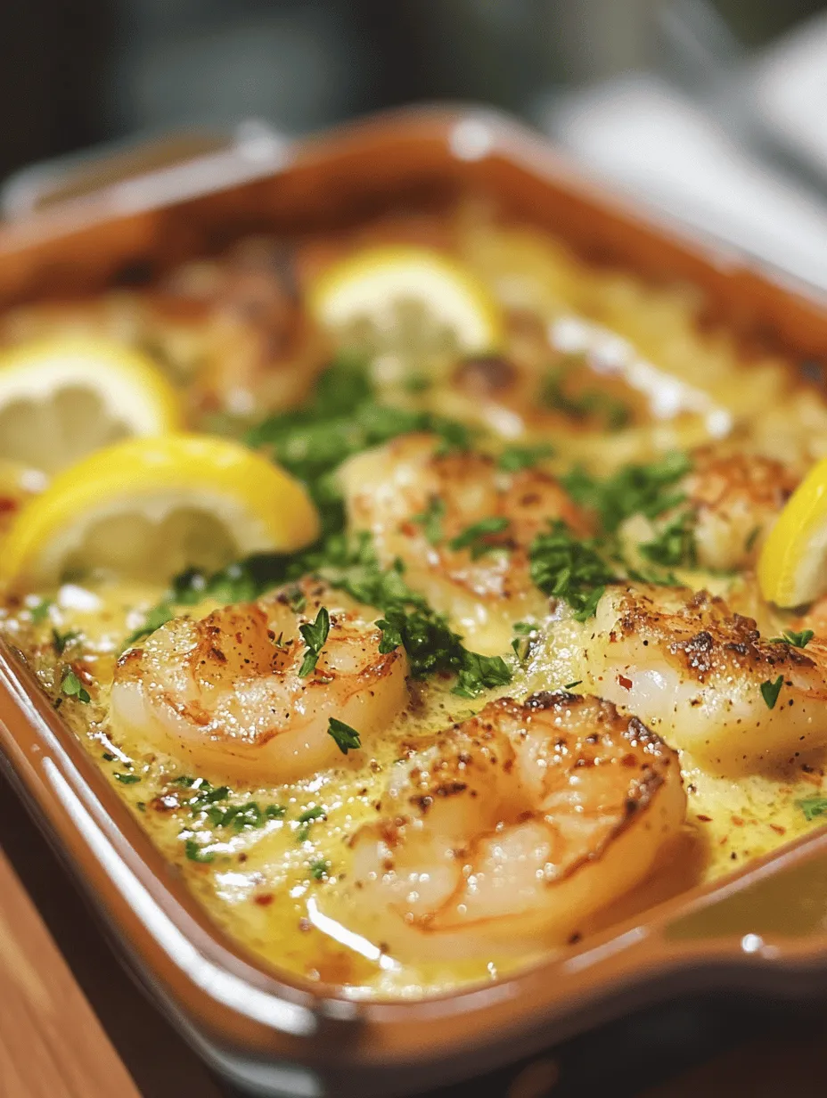 Baked Butter Lemon Shrimp is a culinary delight that perfectly encapsulates the essence of simple, yet flavorful cooking. This dish is a celebration of fresh ingredients, showcasing the natural sweetness of shrimp harmonized with the rich creaminess of butter and the bright, zesty notes of lemon. The appeal of this recipe lies not only in its taste but also in its straightforward preparation, making it an ideal choice for busy weeknight dinners or impressing guests at a dinner party.