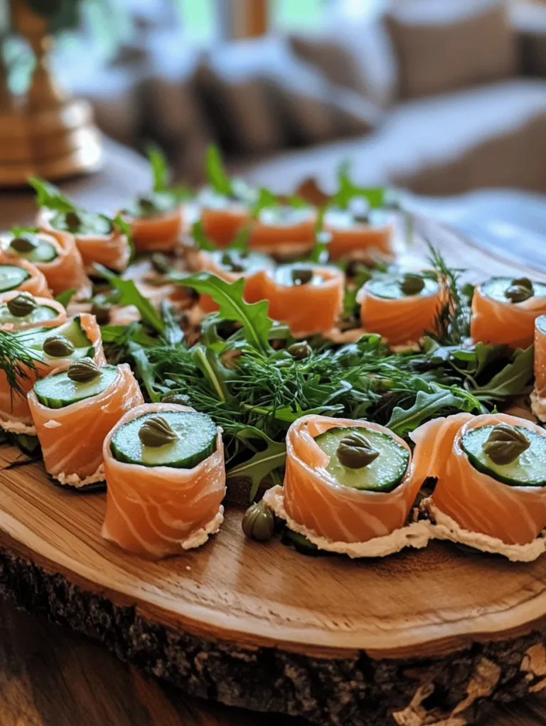 Roll-ups are a delightful and versatile option for anyone looking for a healthy snack or appetizer. Whether you're hosting a gathering, prepping meals for the week, or simply craving a light bite, roll-ups offer a perfect combination of taste and nutrition. One standout version of this easy-to-make treat is the savory smoked salmon roll-ups with cucumber and hummus. This recipe brings together the rich flavors of smoked salmon, the refreshing crunch of cucumber, and the creamy texture of hummus to create an irresistible blend that will appeal to your taste buds.