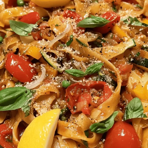 Welcome to a delightful culinary adventure featuring a dish that marries the traditional charm of Italian cuisine with an unexpected twist—Italian Drunken Noodles. This recipe celebrates the fusion of flavors, creating a vibrant, hearty meal that is sure to please any palate. With its combination of wide rice noodles, colorful vegetables, aromatic herbs, and the rich depth of red wine, this dish transforms the typical noodle experience into something truly special.