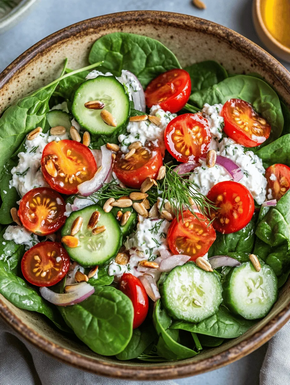 In the realm of healthy eating, finding recipes that are both nutritious and delicious can often feel like a daunting task. Enter the Creamy Cottage Cheese & Spinach Delight, a dish that seamlessly combines wholesome ingredients to create a light, refreshing meal or side dish. This recipe is not just easy to make; it is also packed with health benefits, making it an ideal choice for anyone looking to boost their nutrient intake without sacrificing flavor.