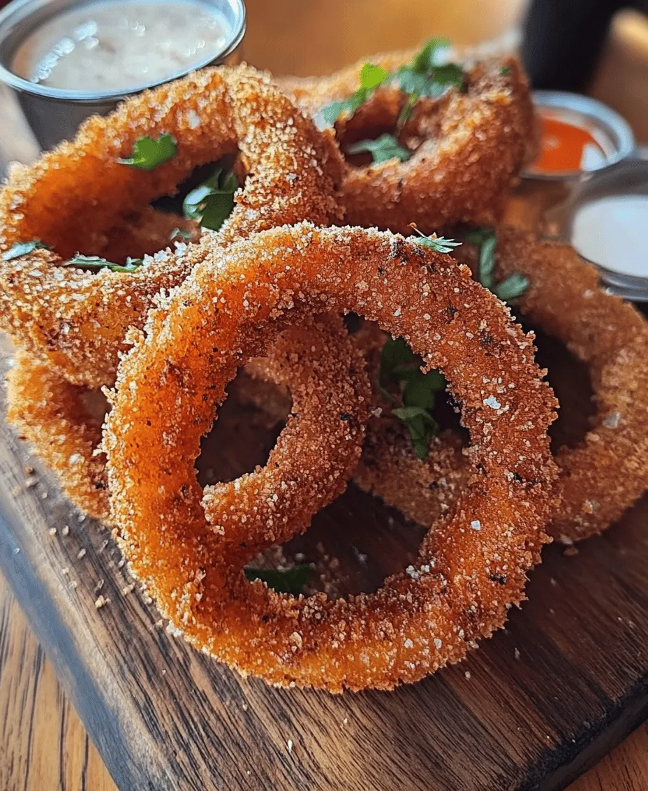 Onion rings are a beloved snack that has won the hearts of many with their crispy texture and savory flavor. Whether served as a side dish alongside a juicy burger, an appetizer at a gathering, or a late-night snack during a movie marathon, these golden-brown rings are an undeniable crowd-pleaser. The satisfying crunch of a perfectly fried onion ring, combined with its sweet and savory taste, creates an experience that is hard to resist.