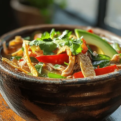 Warm and zesty chicken tortilla soup is a delightful dish that perfectly balances comforting flavors with a vibrant twist. This hearty soup is not only a feast for the eyes with its colorful presentation but also a warm hug in a bowl that can brighten any day. Whether it’s a chilly winter evening or a breezy summer night, chicken tortilla soup serves as the perfect meal. Its zesty profile is complemented by the crunch of tortilla chips, making it an ideal choice for family gatherings, casual dinners, or even a quick weeknight meal.
