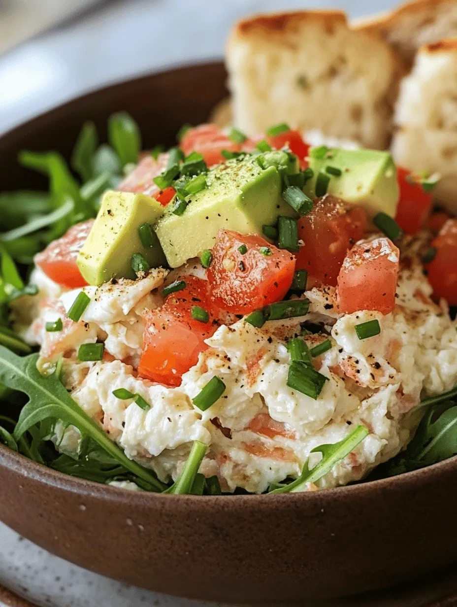 If you're on the lookout for a unique and healthy dish that tantalizes your taste buds, look no further than the Cottage Cheese Crab Delight. This delightful recipe combines the creaminess of cottage cheese with the rich, savory flavors of lump crab meat, resulting in a dish that is both satisfying and nutritious. Perfect as an appetizer, a light lunch, or a refreshing side dish, this recipe is sure to impress your family and friends, making it a staple in your culinary repertoire.