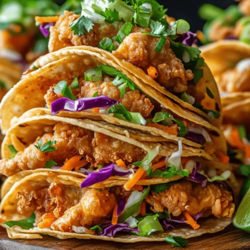 Discover the delightful fusion of textures and flavors with these Crispy Chicken Wonton Tacos inspired by Applebee’s. This irresistible recipe combines seasoned ground chicken with fresh slaw, all wrapped in a golden, crispy wonton shell. These tacos are perfect for a casual dinner or a fun appetizer, making them a versatile choice for any gathering or weeknight meal. What sets this dish apart is not only its unique combination of ingredients but also the ease of preparation, allowing you to impress family and friends without spending hours in the kitchen. In this article, we will explore every aspect of this recipe, from ingredient selection to serving suggestions, ensuring you can recreate this dish with confidence.