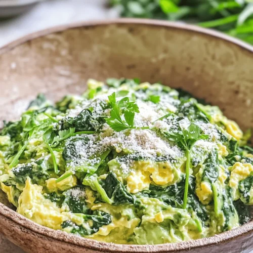 If you’re on the lookout for a breakfast option that’s both delicious and nutritious, look no further than a creamy spinach and avocado scramble. This dish is a culinary delight, combining the rich, velvety texture of ripe avocados with the vibrant flavor of fresh spinach. Not only does this scramble offer a delightful taste experience, but it also packs a nutritional punch, making it the perfect way to start your day or enjoy as a light meal at any time.