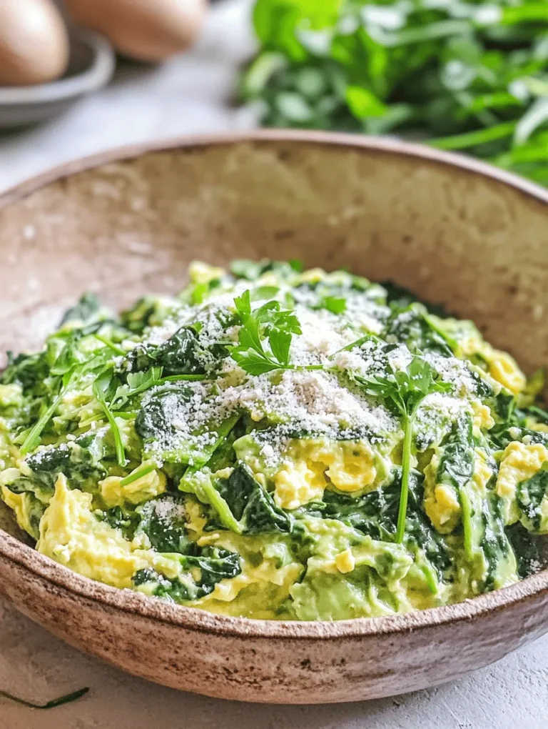 If you’re on the lookout for a breakfast option that’s both delicious and nutritious, look no further than a creamy spinach and avocado scramble. This dish is a culinary delight, combining the rich, velvety texture of ripe avocados with the vibrant flavor of fresh spinach. Not only does this scramble offer a delightful taste experience, but it also packs a nutritional punch, making it the perfect way to start your day or enjoy as a light meal at any time.