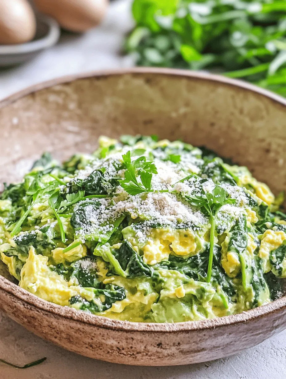 If you’re on the lookout for a breakfast option that’s both delicious and nutritious, look no further than a creamy spinach and avocado scramble. This dish is a culinary delight, combining the rich, velvety texture of ripe avocados with the vibrant flavor of fresh spinach. Not only does this scramble offer a delightful taste experience, but it also packs a nutritional punch, making it the perfect way to start your day or enjoy as a light meal at any time.