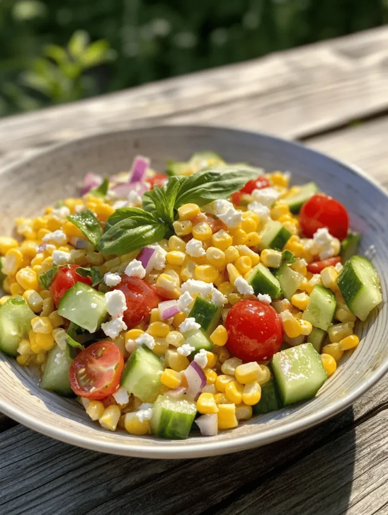 As the sun shines brightly and temperatures rise, nothing says summer quite like a vibrant salad bursting with fresh flavors. Summer salads are the perfect way to celebrate the season, offering a light and refreshing alternative to heavier meals. They are not only visually appealing but also packed with nutrients that nourish our bodies during the warmer months. Among these delightful dishes, the Sunny Summer Corn Salad stands out as a quintessential recipe that captures the essence of summer in every bite.