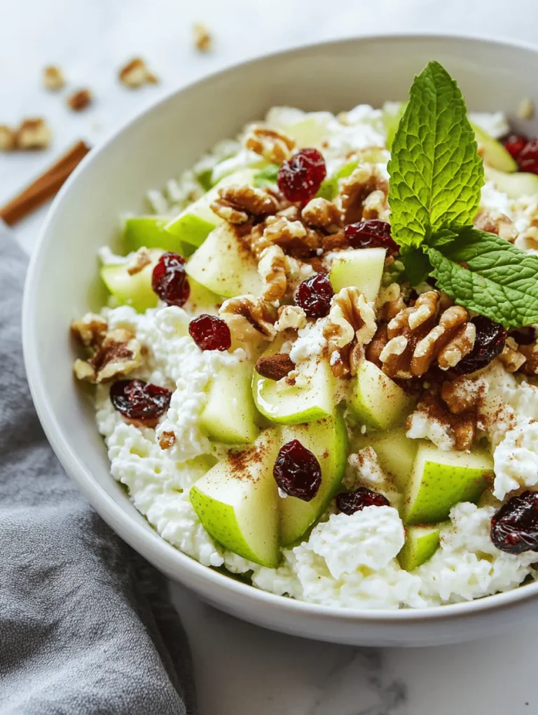 Cottage cheese is a unique dairy product that offers numerous health benefits. It is rich in protein, with a single cup providing around 27 grams, making it an excellent option for those looking to increase their protein intake. Its low-fat versions are also available, which makes cottage cheese a versatile ingredient for various dietary needs. The protein content in cottage cheese plays a vital role in muscle repair and recovery, making it a favorite among athletes and fitness enthusiasts.