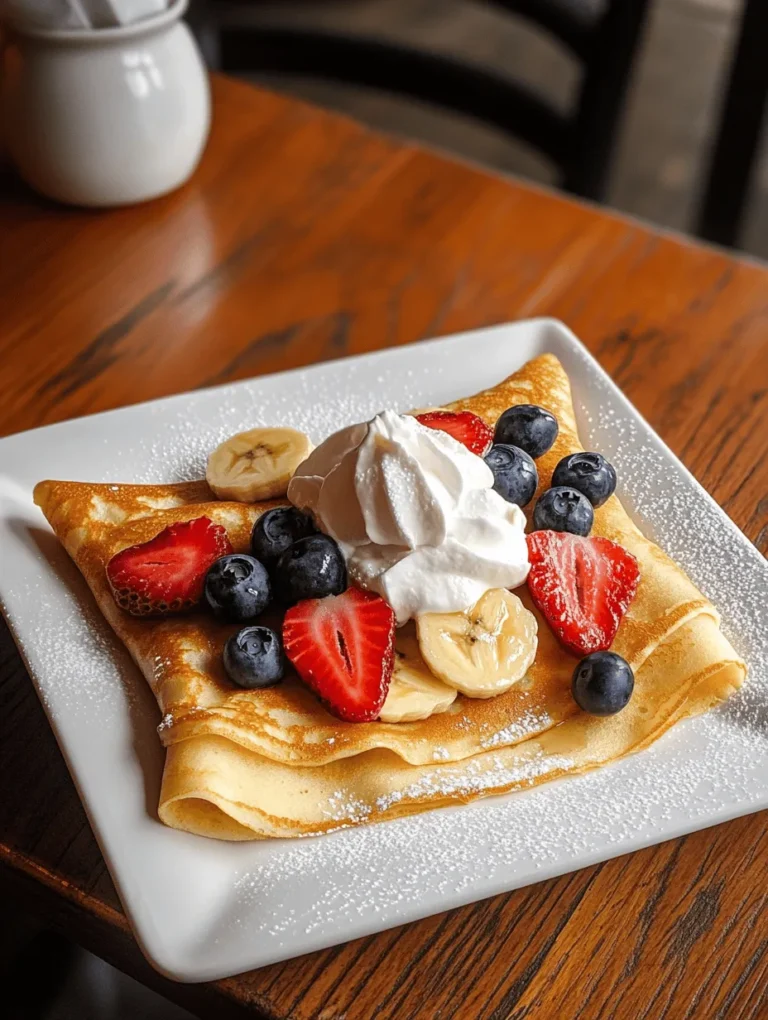 Crepes are a timeless culinary delight that has captured the hearts and taste buds of food lovers worldwide. These thin, delicate pancakes are incredibly versatile, serving as a canvas for both sweet and savory fillings, making them suitable for any meal of the day. Whether you enjoy them filled with fresh fruits and a dollop of whipped cream for breakfast, or stuffed with chocolate and caramel for dessert, crepes can be tailored to suit every palate.