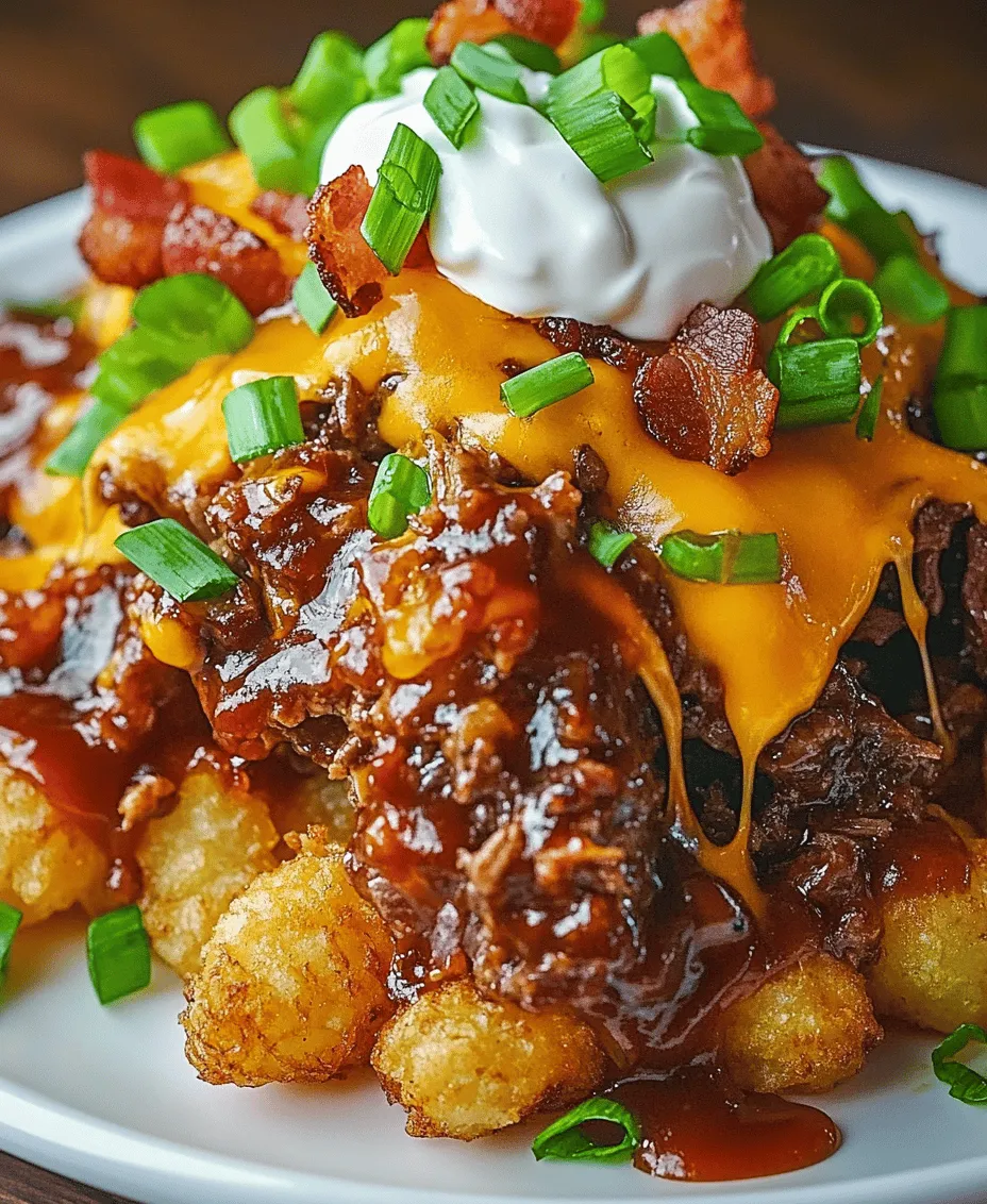 In the world of comfort food, few dishes can compete with the indulgent charm of loaded beef rib tater tots. This mouthwatering creation brings together the hearty flavors of succulent beef short ribs, the satisfying crunch of golden tater tots, and a medley of toppings that elevate this dish to a whole new level. Imagine sinking your teeth into crispy, perfectly seasoned tater tots, each bite bursting with the rich essence of tender beef, melted cheese, and the freshness of green onions. It’s a dish that doesn’t just satisfy hunger; it invites you to revel in the experience of eating.