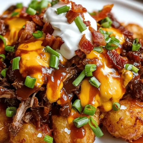 In the world of comfort food, few dishes can compete with the indulgent charm of loaded beef rib tater tots. This mouthwatering creation brings together the hearty flavors of succulent beef short ribs, the satisfying crunch of golden tater tots, and a medley of toppings that elevate this dish to a whole new level. Imagine sinking your teeth into crispy, perfectly seasoned tater tots, each bite bursting with the rich essence of tender beef, melted cheese, and the freshness of green onions. It’s a dish that doesn’t just satisfy hunger; it invites you to revel in the experience of eating.