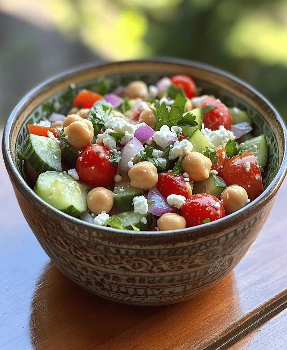 Chickpeas, often hailed as a superfood, have gained immense popularity in the culinary world over recent years, and for good reason. These small legumes are not only delicious but also incredibly versatile, making them a staple in a variety of dishes from hummus to stews. One of the simplest yet most satisfying ways to enjoy chickpeas is in a Crisp & Refreshing Chickpea Cucumber Salad. This vibrant salad is a delightful medley of textures and flavors, perfect for those hot summer days or as a light meal that doesn't skimp on nutrition.