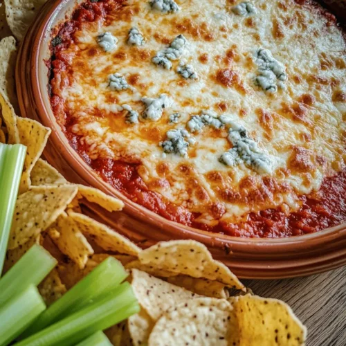 When it comes to appetizers that bring people together, the Spicy Buffalo Bliss Dip stands out as an irresistible choice. This creamy, cheesy dip encapsulates the bold and spicy flavors of classic Buffalo chicken wings, transforming them into a shareable delight that will have everyone reaching for more. Whether you’re hosting a game day gathering, throwing a party, or simply indulging in a cozy night in, this dip is bound to be a hit.