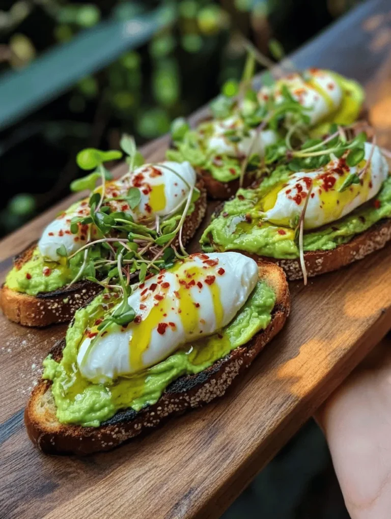 To create the perfect Sunrise Avocado Toast with Poached Egg and Microgreens, it’s essential to understand the key components that make this dish not only flavorful but also nutritious. Each ingredient plays a vital role in contributing to the overall health benefits and taste profile.