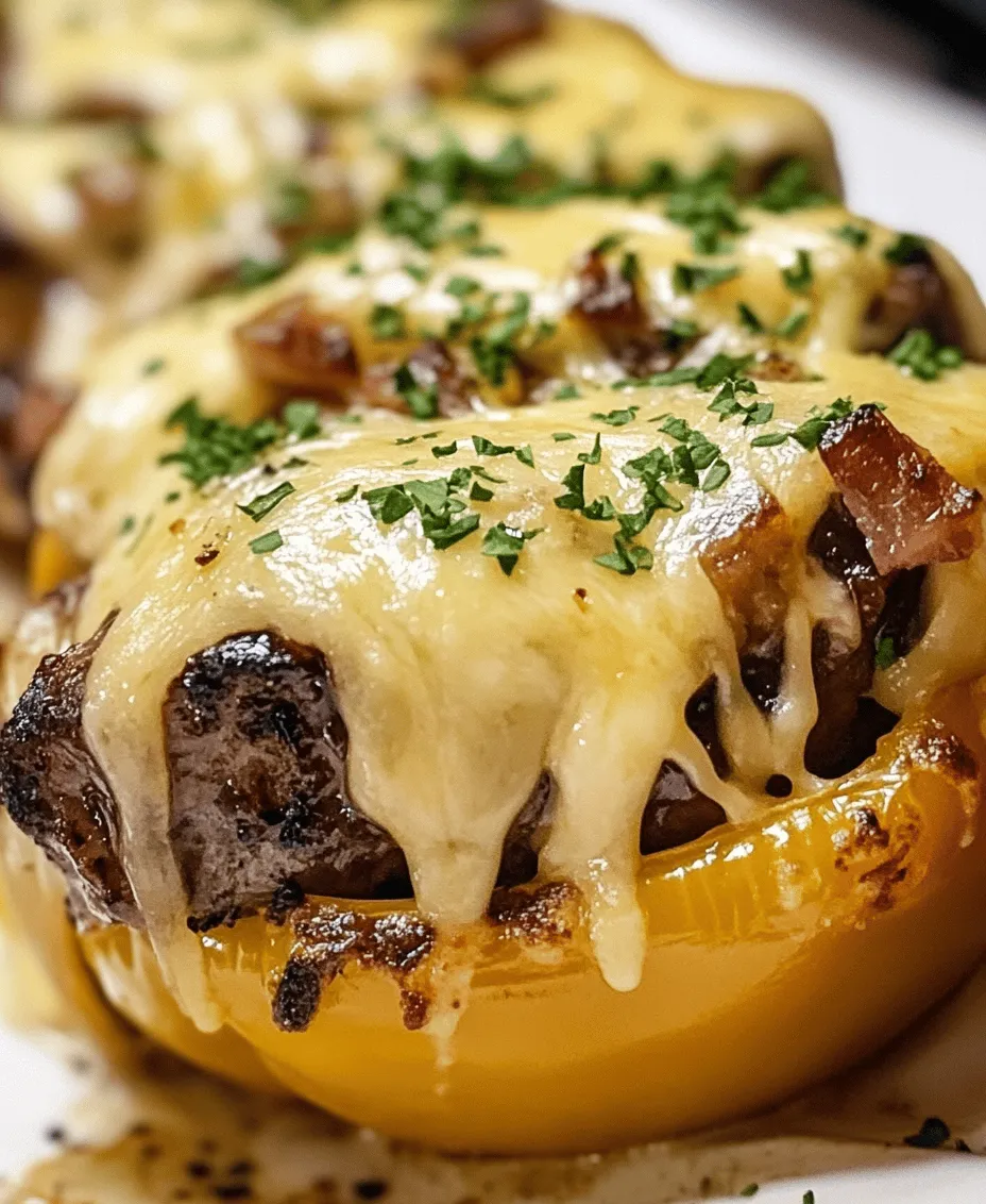 When making Philly Cheesesteak Loaded Stuffed Peppers, the first step is preparing your bell peppers. Choose large, firm peppers, as they will hold the filling well and provide a sturdy base. Begin by slicing the tops off the peppers and removing the seeds and membranes. This step is crucial for even cooking and ensuring that the filling has enough room to expand without overwhelming the pepper. The absence of seeds and membranes also reduces bitterness and allows the flavors of the filling to shine through. For convenience, you can use red, green, yellow, or orange peppers, depending on your color preference and taste.