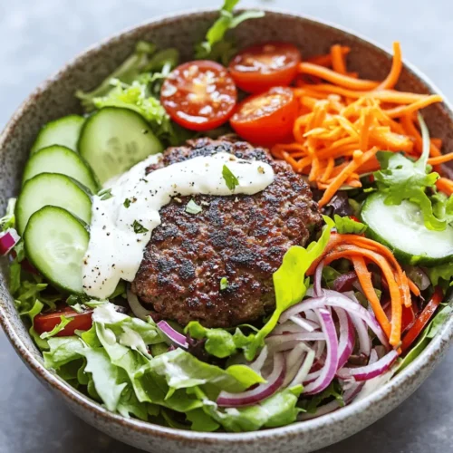 In recent years, there has been a significant shift towards colorful, healthy meals that not only taste good but also look visually appealing. This trend is driven by a growing awareness of the importance of nutrition and aesthetics in our food choices. One dish that perfectly embodies this movement is the Rainbow Burger Bowl. This vibrant and nutritious option is not only a feast for the eyes but also a powerhouse of health benefits, making it an excellent choice for anyone looking to enhance their diet without sacrificing flavor.