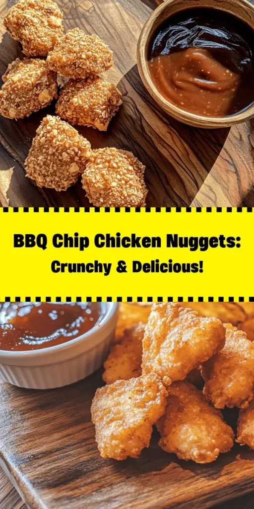 Looking for a fun twist on chicken nuggets? Try these Homemade BBQ Chip Chicken Nuggets! Made with tender chicken pieces coated in a flavorful blend of crushed BBQ chips, flour, and spices, these nuggets are perfect for kids and adults alike. Bake or fry them for a crispy finish, and don’t forget the barbecue sauce for dipping! Quick to make and utterly delicious, this recipe is a must-try for your next family snack or game day treat.
