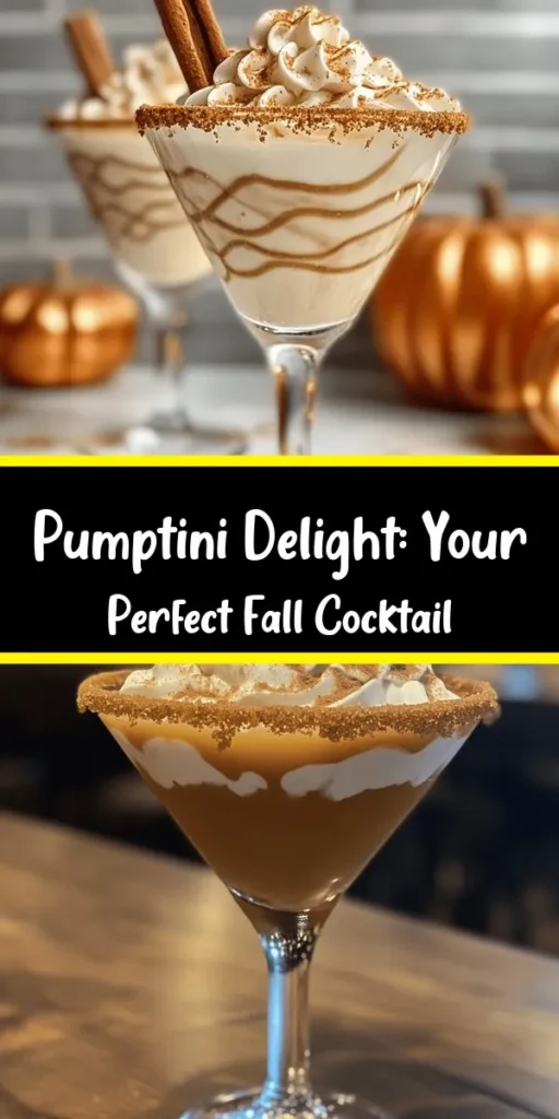 Indulge in the flavors of autumn with this delicious Pumptini Delight cocktail! This creamy, spiced drink combines pumpkin purée, vanilla vodka, and spiced rum, all topped with whipped cream and a cinnamon stick for the perfect fall treat. Easy to make in just 10 minutes, this festive sipper features a sweet graham cracker rim to enhance every sip. Cheers to cozy vibes and seasonal flavors! Perfect for entertaining or a solo night in.