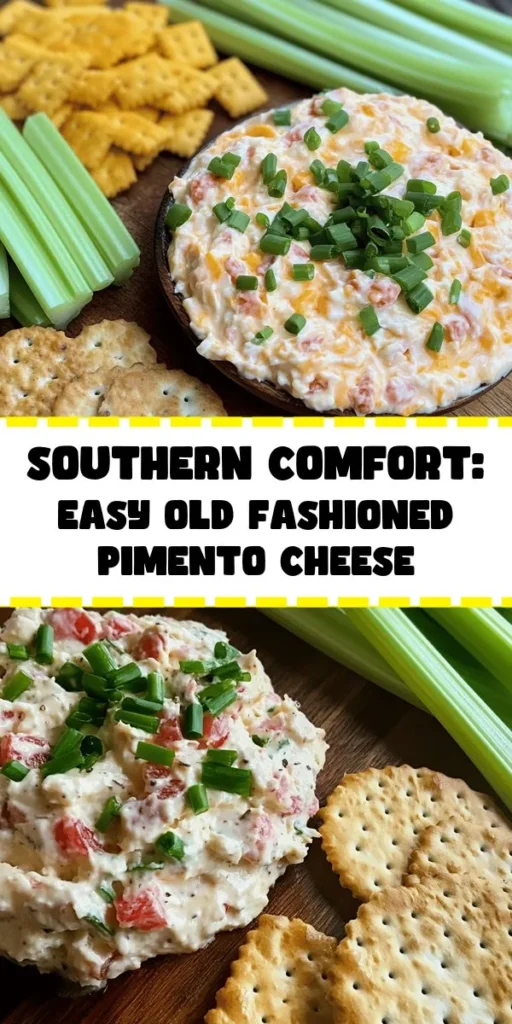 Indulge in the rich and creamy goodness of classic Southern pimento cheese! This easy recipe blends sharp cheddar, cream cheese, and zesty pimentos with a hint of garlic and onion powder for an irresistible dip. Perfect for parties or casual snacking, just mix, chill, and serve with your favorite crackers or celery sticks. Enjoy a taste of the South with every bite! Try it today for a deliciously satisfying treat that everyone will love!