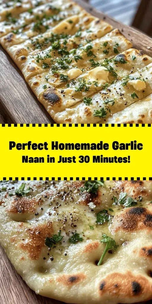 Bring the taste of India to your kitchen with this Authentic Artisan Garlic Naan recipe! With simple ingredients like flour, yogurt, and fresh garlic, this naan is fluffy and bursting with flavor. Perfect as a side for your favorite curry or dip, it pairs wonderfully with any meal. The dough is easy to make, and you'll love the irresistible aroma of garlic and cilantro. Get ready to impress family and friends with this homemade delight!