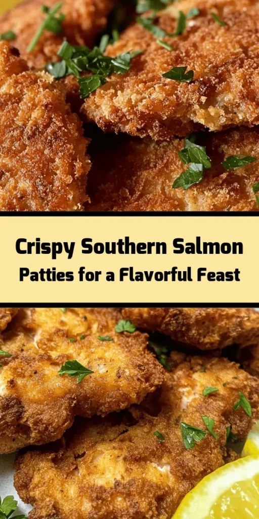 Dive into the flavors of the South with these crispy Southern fried salmon patties! Quick and easy to make, this dish is packed with delicious ingredients like canned salmon, breadcrumbs, and zesty seasonings. Perfect for a weeknight dinner or a casual gathering, these patties fry up golden brown and crispy, offering a delightful crunch. Serve with lemon wedges and your favorite dipping sauce for an extra punch of flavor. Enjoy this tasty treat!