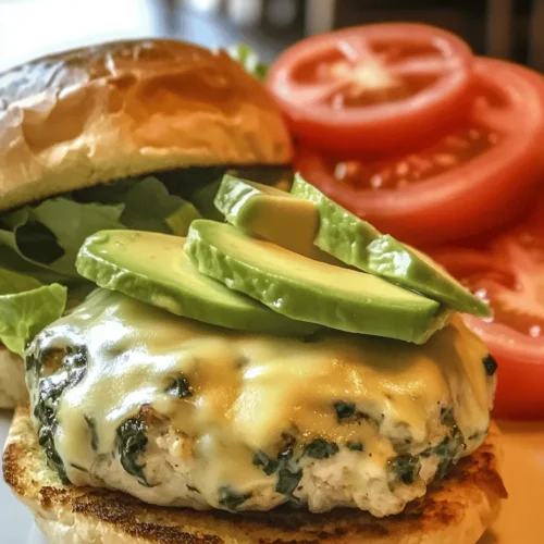 Chicken burgers are often praised for their lower fat content compared to beef, making them an appealing choice for those looking to maintain a healthy diet without sacrificing flavor. Ground chicken is rich in essential nutrients, including protein, B vitamins, and minerals like phosphorus and selenium. By swapping out beef for chicken, you can enjoy a hearty burger while keeping calorie counts in check. Furthermore, the incorporation of spinach and white cheddar cheese enhances the overall nutritional profile, providing additional vitamins and minerals that contribute to a balanced meal.