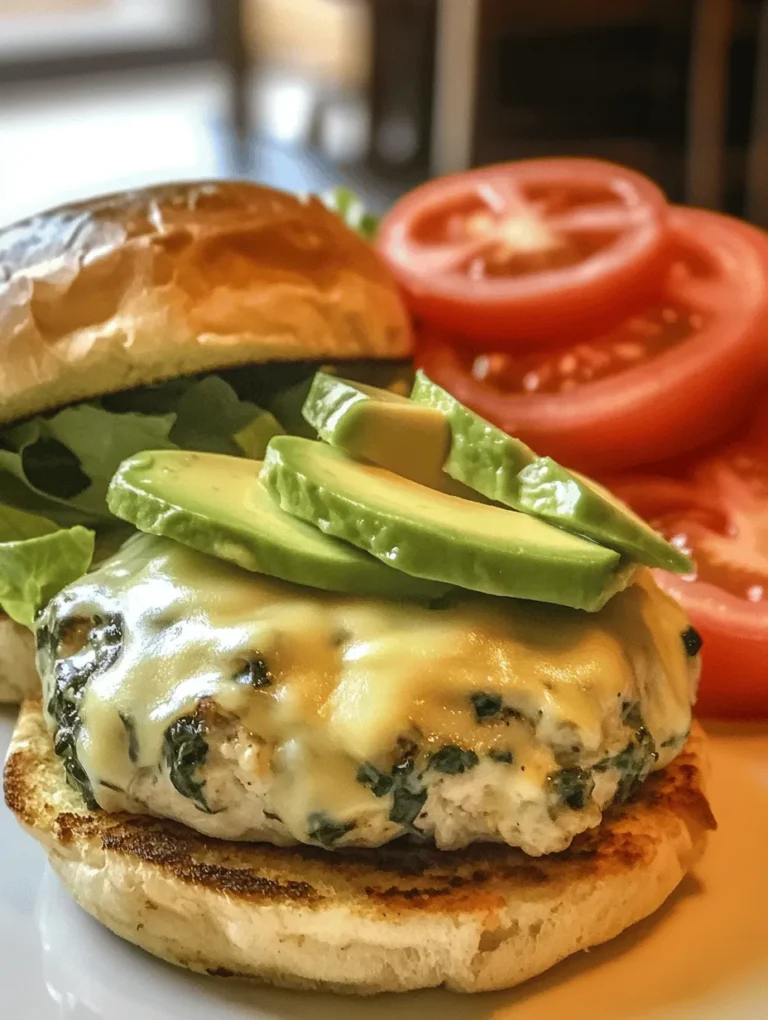 Chicken burgers are often praised for their lower fat content compared to beef, making them an appealing choice for those looking to maintain a healthy diet without sacrificing flavor. Ground chicken is rich in essential nutrients, including protein, B vitamins, and minerals like phosphorus and selenium. By swapping out beef for chicken, you can enjoy a hearty burger while keeping calorie counts in check. Furthermore, the incorporation of spinach and white cheddar cheese enhances the overall nutritional profile, providing additional vitamins and minerals that contribute to a balanced meal.