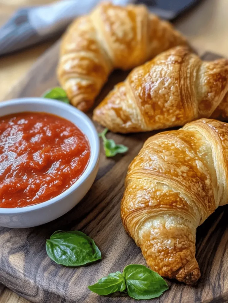 If you're on the hunt for a deliciously indulgent snack that perfectly marries flaky pastry with gooey cheese and savory pepperoni, look no further than Mozzarella Pepperoni Croissant Rolls. This delightful recipe is a unique twist on traditional croissants, transforming them into a mouth-watering treat that is sure to impress. The appeal of these croissant rolls lies not only in their irresistible flavor combination but also in their versatility. Whether you're hosting a gathering, preparing for game day, or simply craving a tasty snack, these croissant rolls are a crowd-pleaser that will leave everyone coming back for more.