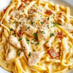 Chicken Carbonara is a delightful and comforting dish that captures the essence of Italian cuisine while providing a modern twist that many home cooks love to embrace. Originating from the heart of Italy, this creamy pasta dish typically features spaghetti or fettuccine, coated in a luscious sauce made from eggs, cheese, and cured pork. While the classic Carbonara traditionally uses guanciale, the addition of chicken in this recipe makes it a versatile option that is both satisfying and approachable, especially for those who may prefer a lighter protein.
