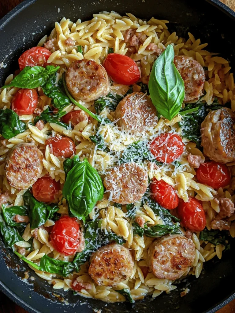 In the fast-paced world we live in today, finding time to prepare delicious, nutritious meals can be a challenge. Enter the Creamy Chicken Sausage Orzo Skillet—a dish that not only delivers on flavor but also fits seamlessly into our busy lifestyles. This one-pan wonder offers a comforting blend of creamy goodness, hearty chicken sausage, and tender orzo pasta, making it an ideal choice for quick weeknight dinners or convenient meal prep.