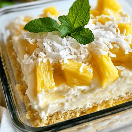 As the sun begins to shine brighter and the temperatures rise, the craving for light and refreshing desserts becomes almost irresistible. No-bake desserts, in particular, have gained immense popularity during the warmer months, providing an easy way to indulge without the need for a hot oven. One such delightful treat that embodies the essence of summer is the No Bake Pineapple Cream Dessert. This dessert is not only a feast for the taste buds but also a visual delight, making it a perfect choice for casual gatherings, potlucks, or simply enjoying a sweet treat at home.