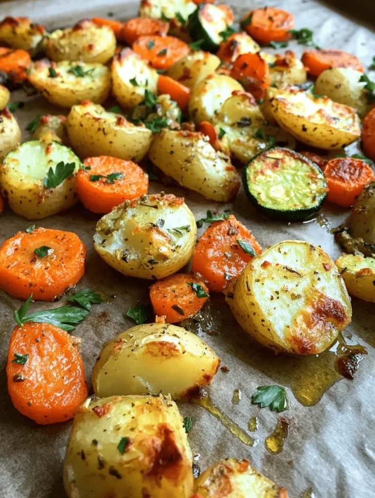In the realm of comfort food, few dishes bring the warmth and satisfaction of perfectly roasted vegetables. This Garlic Herb Roasted Potatoes, Carrots, and Zucchini recipe is not just a side dish; it’s a vibrant medley that elevates any meal. Whether served alongside a juicy roast chicken or as a hearty complement to a vegan entrée, this dish offers a symphony of flavors that delight the palate. The combination of tender, caramelized vegetables seasoned with aromatic herbs creates a culinary experience that is both fulfilling and health-conscious.