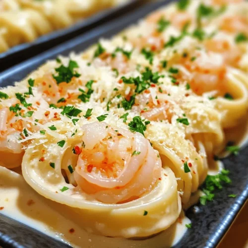 Creamy Garlic Shrimp Pasta is a dish that has captured the hearts and palates of food lovers around the globe. This delectable meal combines the richness of a creamy sauce with the tenderness of succulent shrimp, all enveloped in perfectly cooked pasta. The balance of flavors and textures in this dish is remarkable; each bite showcases the creaminess of heavy cream and the aromatic notes of garlic, finished off with a hint of spice from red pepper flakes. It’s no wonder that this dish has become a staple in many households, appealing to both casual diners and culinary enthusiasts.