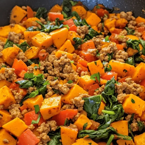 In today’s fast-paced world, finding nutritious and flavorful meals that are easy to prepare is essential. The Ground Turkey Sweet Potato Skillet is a perfect solution, combining lean protein, vibrant vegetables, and wholesome sweet potatoes in a single dish. This one-pan meal not only simplifies the cooking process but also minimizes cleanup, making it an ideal choice for busy weeknights or meal prep enthusiasts.