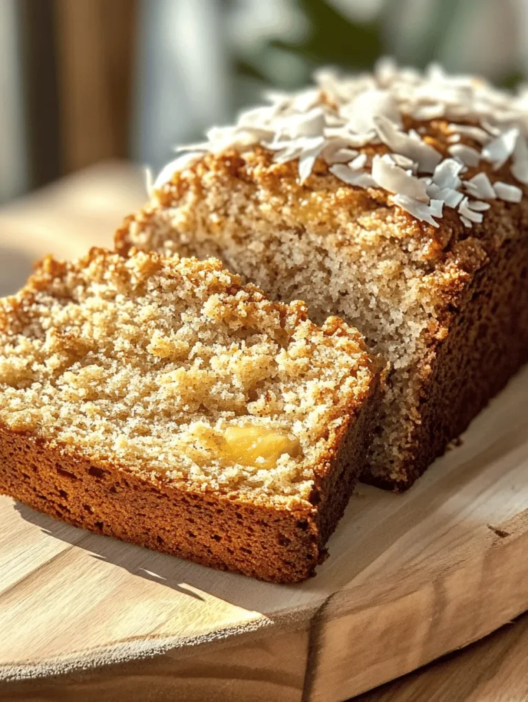 Welcome to the delightful world of Tropical Hawaiian Banana Bread, where the classic comfort of traditional banana bread meets the vibrant, refreshing flavors of the tropics. This unique twist on a beloved recipe incorporates juicy pineapple and rich coconut, creating a loaf that transports your taste buds straight to a sun-soaked paradise. Whether you're enjoying a quiet family breakfast or hosting a festive gathering, this Tropical Hawaiian Banana Bread is bound to impress with its irresistible aroma and flavor.